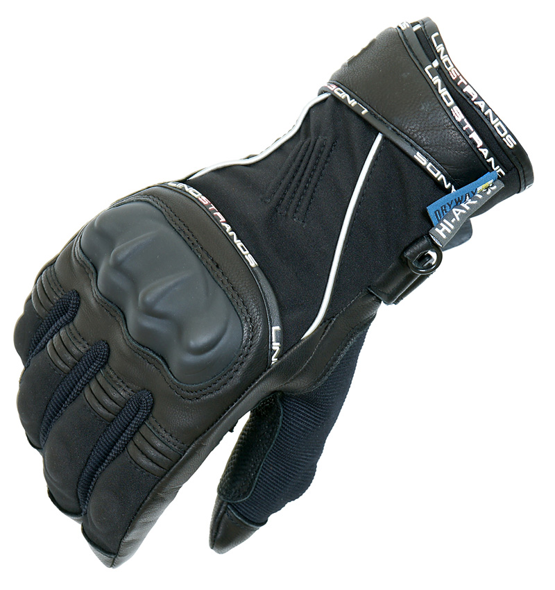 Lindstrands Orbit Goat Motorcycle Bike CE Armour Approved Gloves Dryway Black 